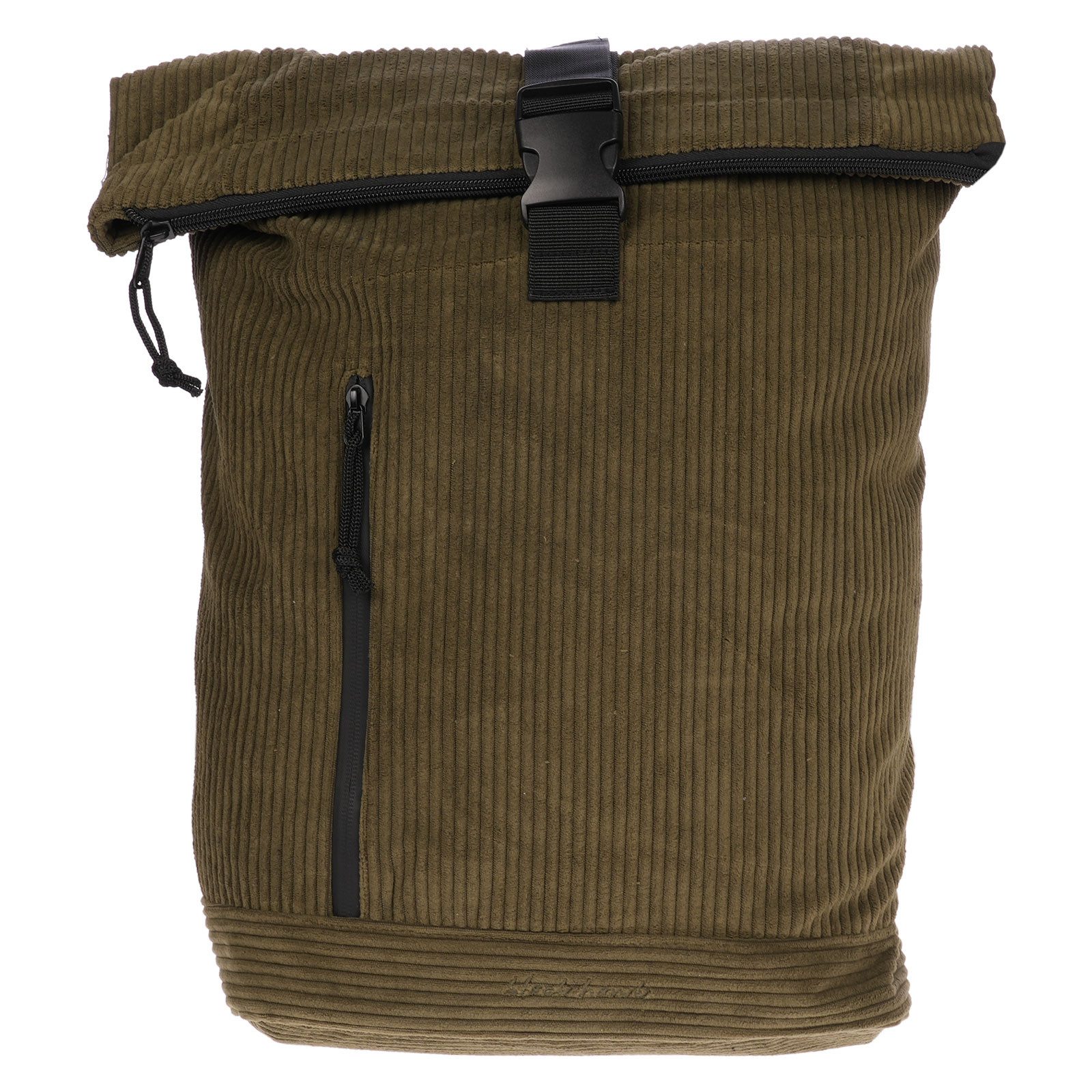 Christian Wippermann Cityrucksack Großer moderner Damen Rollup Rucksack CordTasche (einzeln, 1-tlg), Fahrradrucksack Kurier Rollup Bag