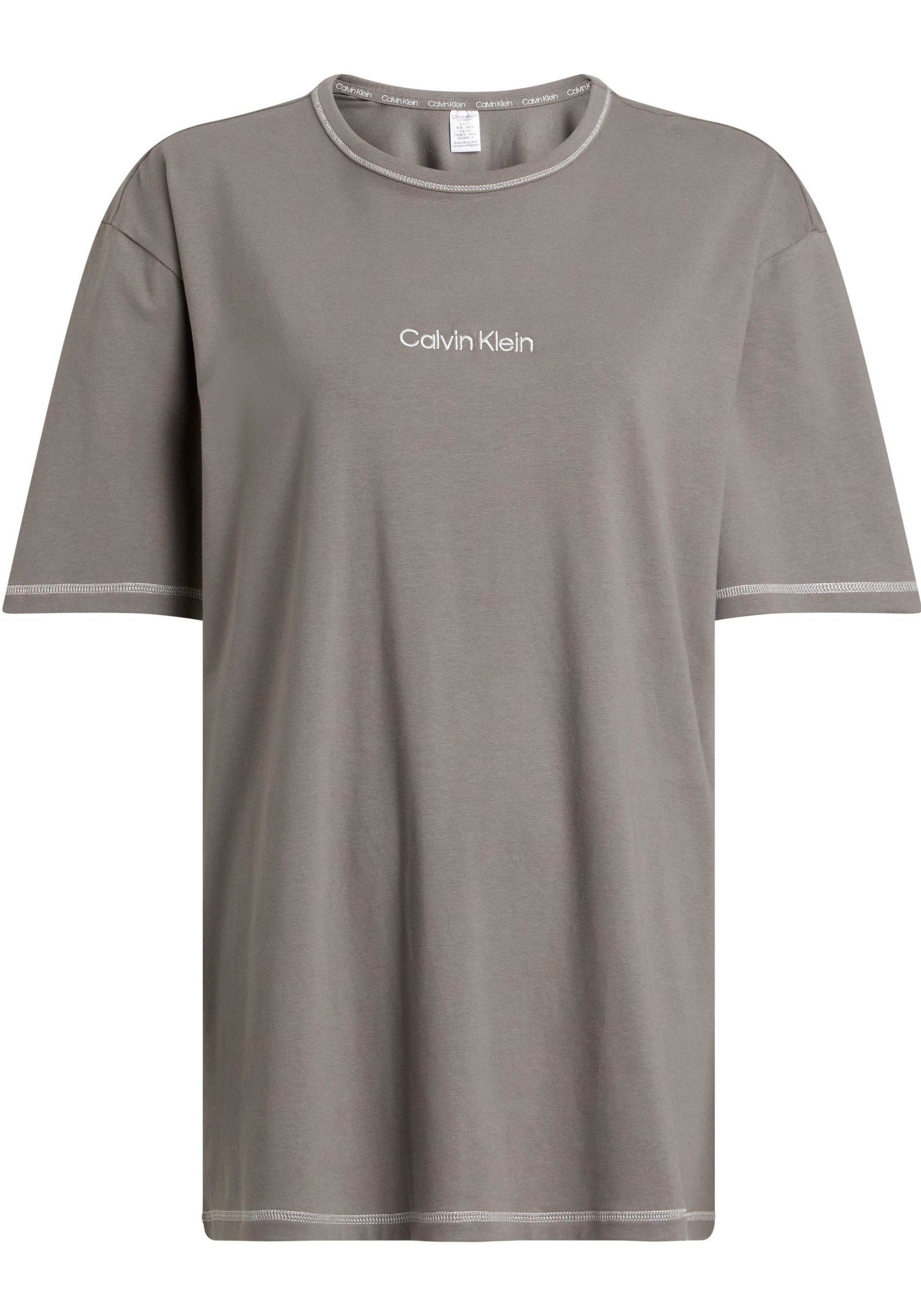 NECK Baumwollqualität S/S Rundhalsausschnitt, recyceltem mit mit Underwear Baumwollanteil T-Shirt CREW Klein Elastische Calvin