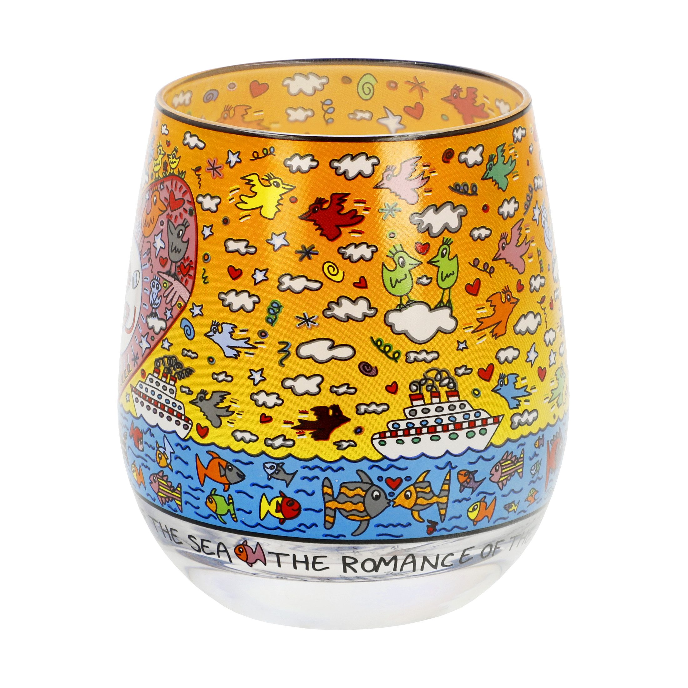 Goebel Windlicht James Rizzi, mundgeblasen, Bunt, günstig online kaufen
