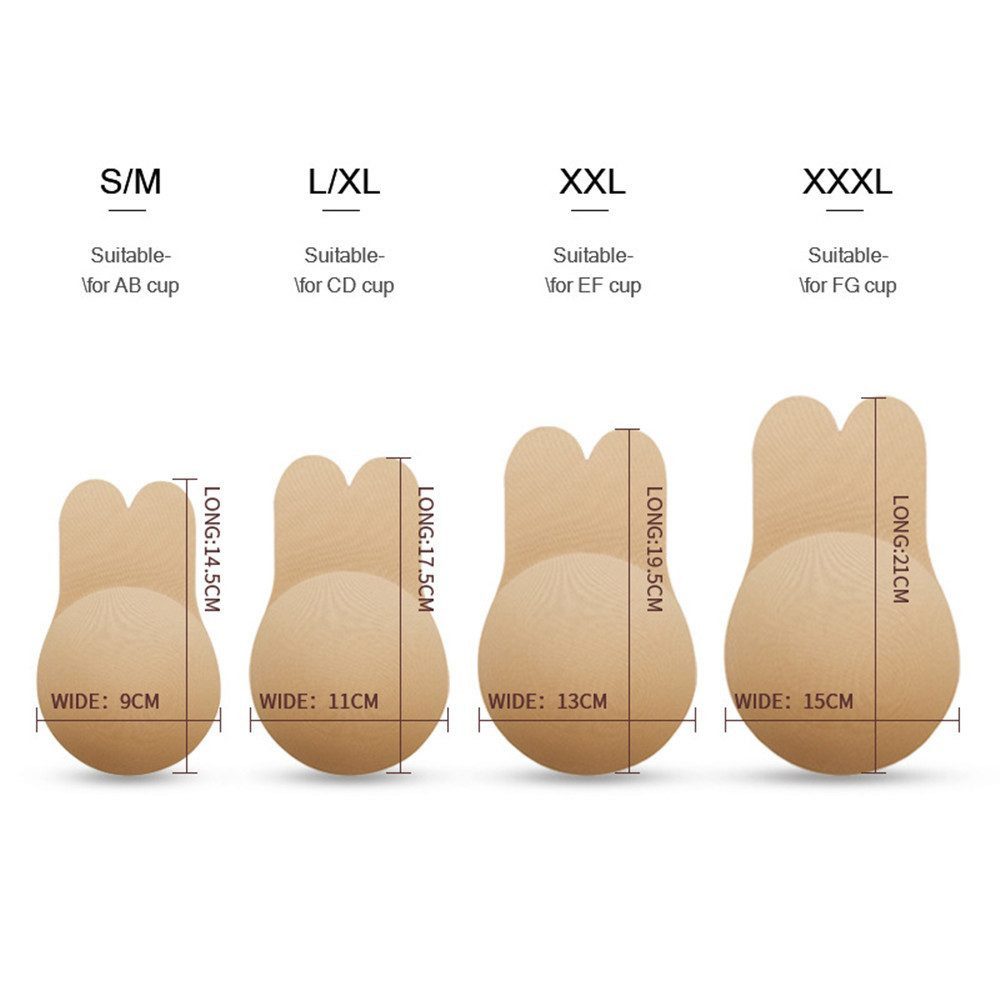 feinlux Klebe-BH Klebe-BH, Unsichtbarer Selbstklebender BH (Packung, 2-tlg., 2 Stück) für Abendkleid Brautkleid Badeanzug und Rückenfreie( 2 Stück)