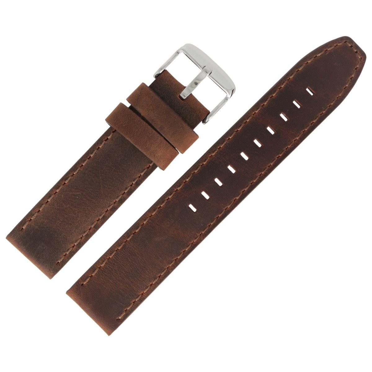 MARBURGER Uhrenarmband 20mm Leder - Ersatzarmband Für Uhren Mit Montageset