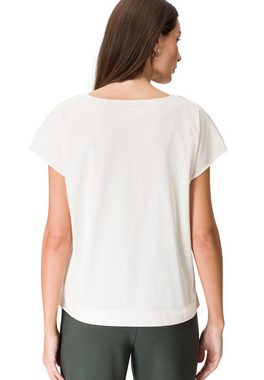 Zero T-Shirt mit Glitzeraufdruck (1-tlg) Ziersteine