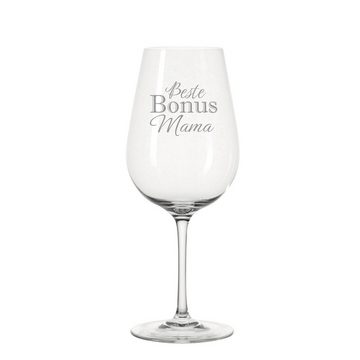 KS Laserdesign Weinglas Leonardo mit Gravur -Bonusmama- Geschenke beste Schwiegermama der Welt, Glas, Lasergravur