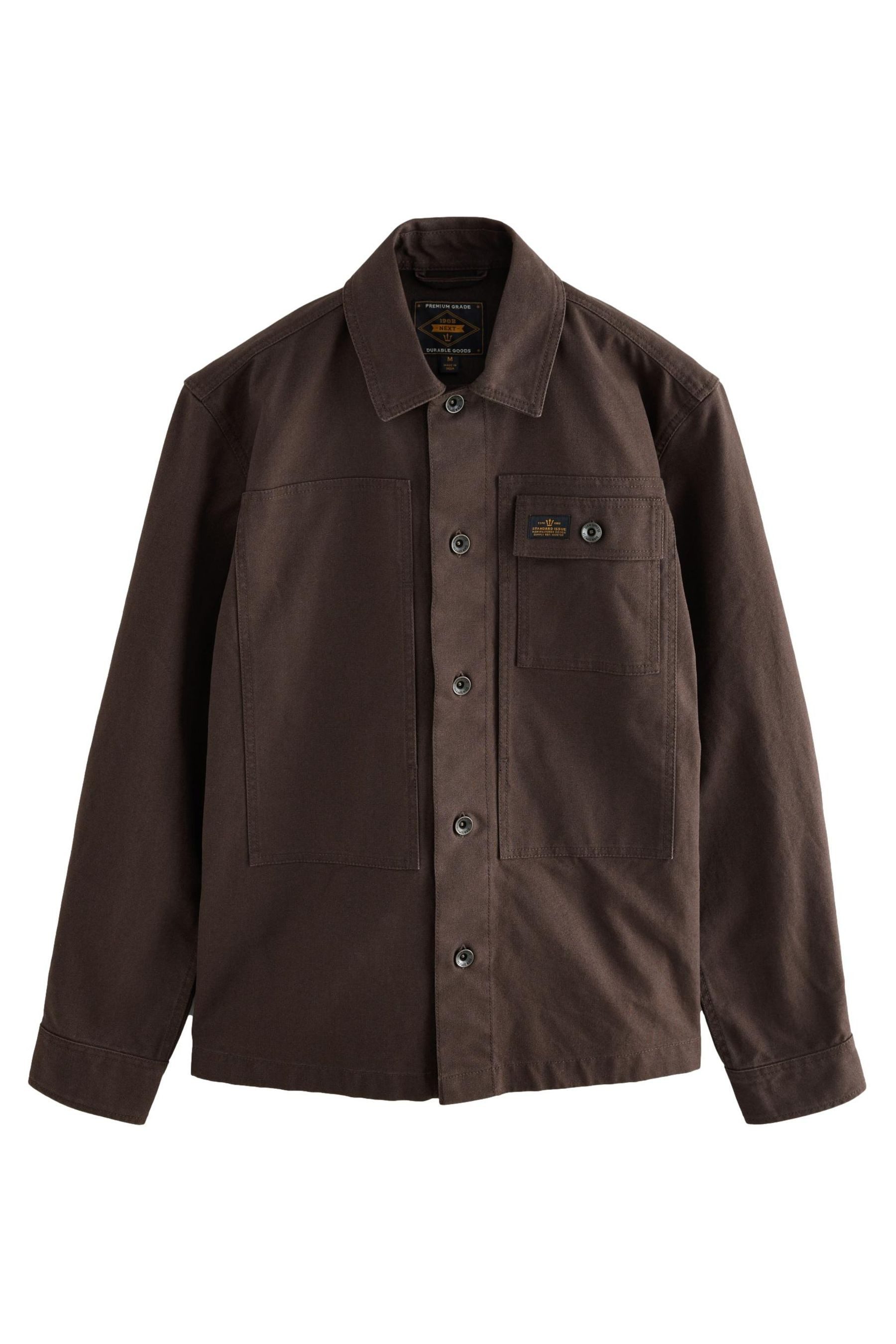 Hemdjacke Leinwand-Hemdjacke aus 100 % Baumwolle