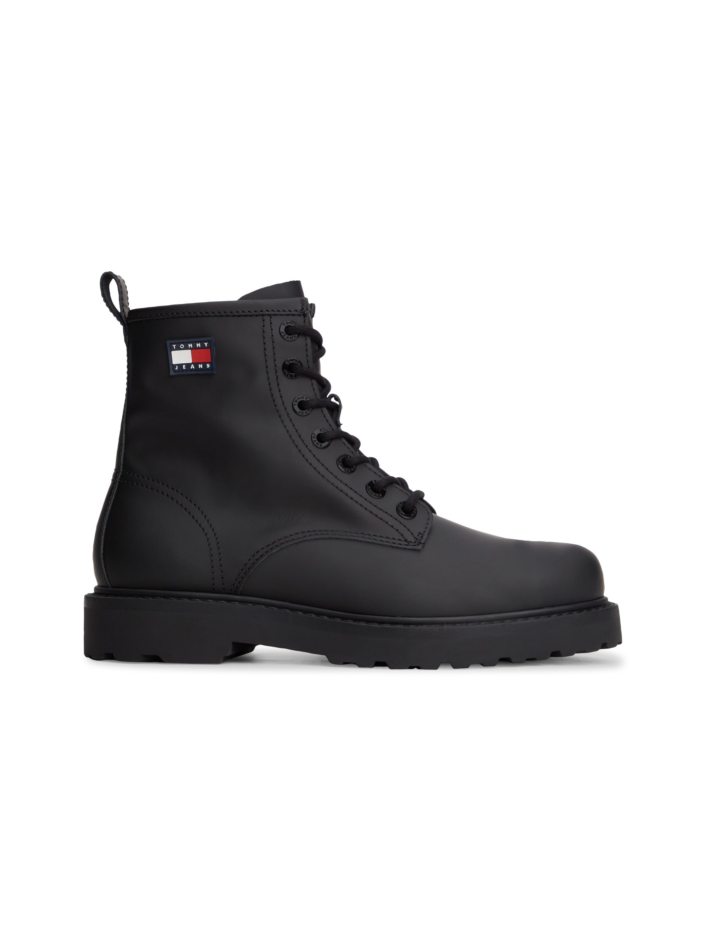 Tommy Jeans ARCHIVE '01 RUBBER LACE BOOT Schnürstiefelette Blockabsatz, Schnürboots mit praktischem Innenreißverschluss – Bild 2 von 5