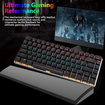 CROSS ZEBRA Regenbogen-LED-Hintergrundbeleuchtung MIT GLOW KEYS Gaming-Tastatur (Anti-Ghosting-Technologie,Hochwertige Materialien maximale Präzision)