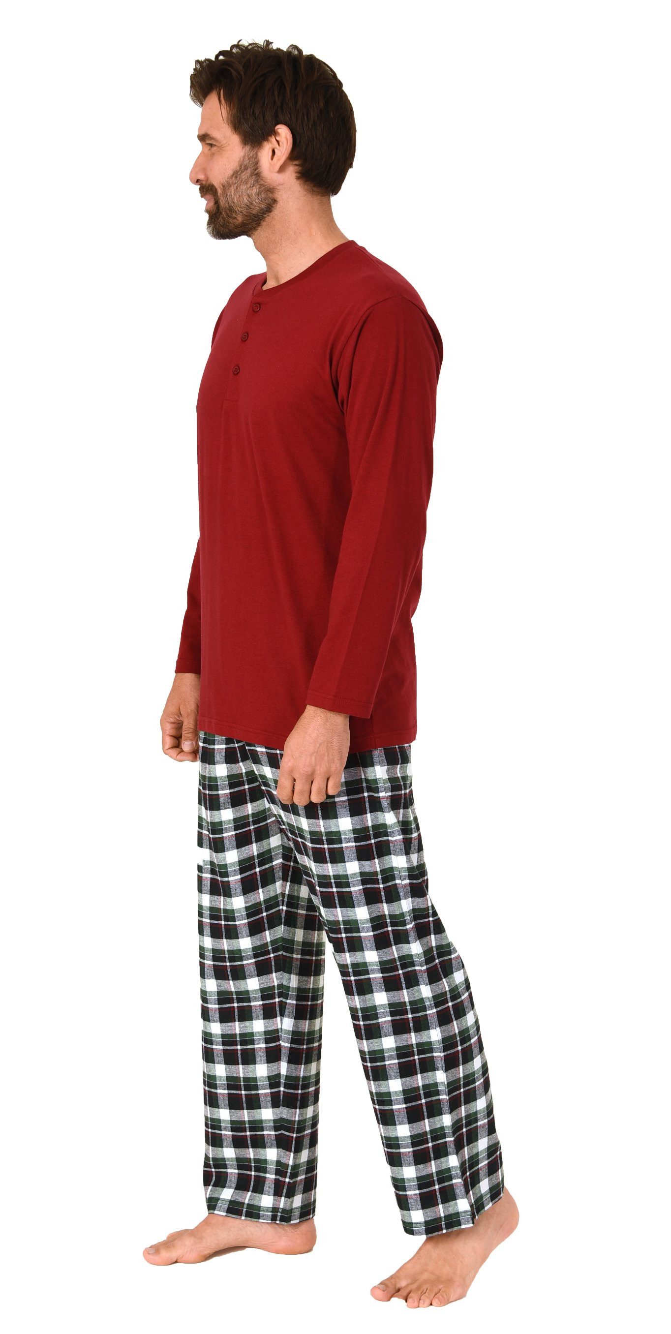 Normann Pyjama Normann Herren Schlafanzug lang, günstig online kaufen