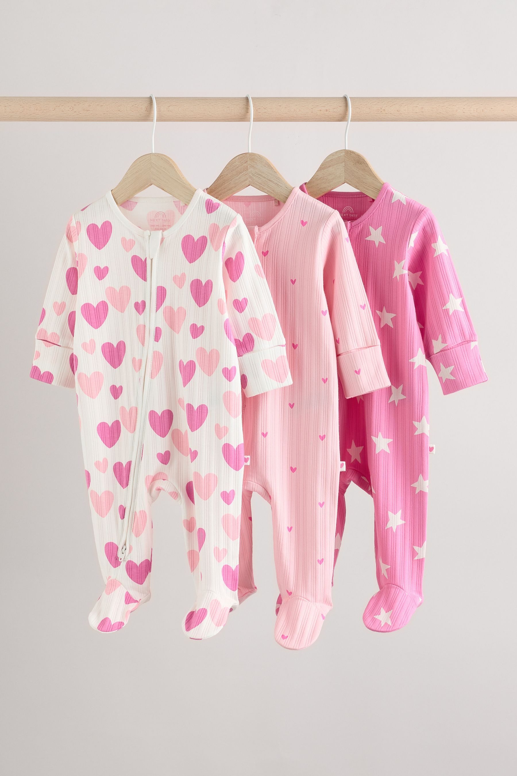 Next Schlafoverall Strampler Herz 100 % Baumwolle, günstig online kaufen