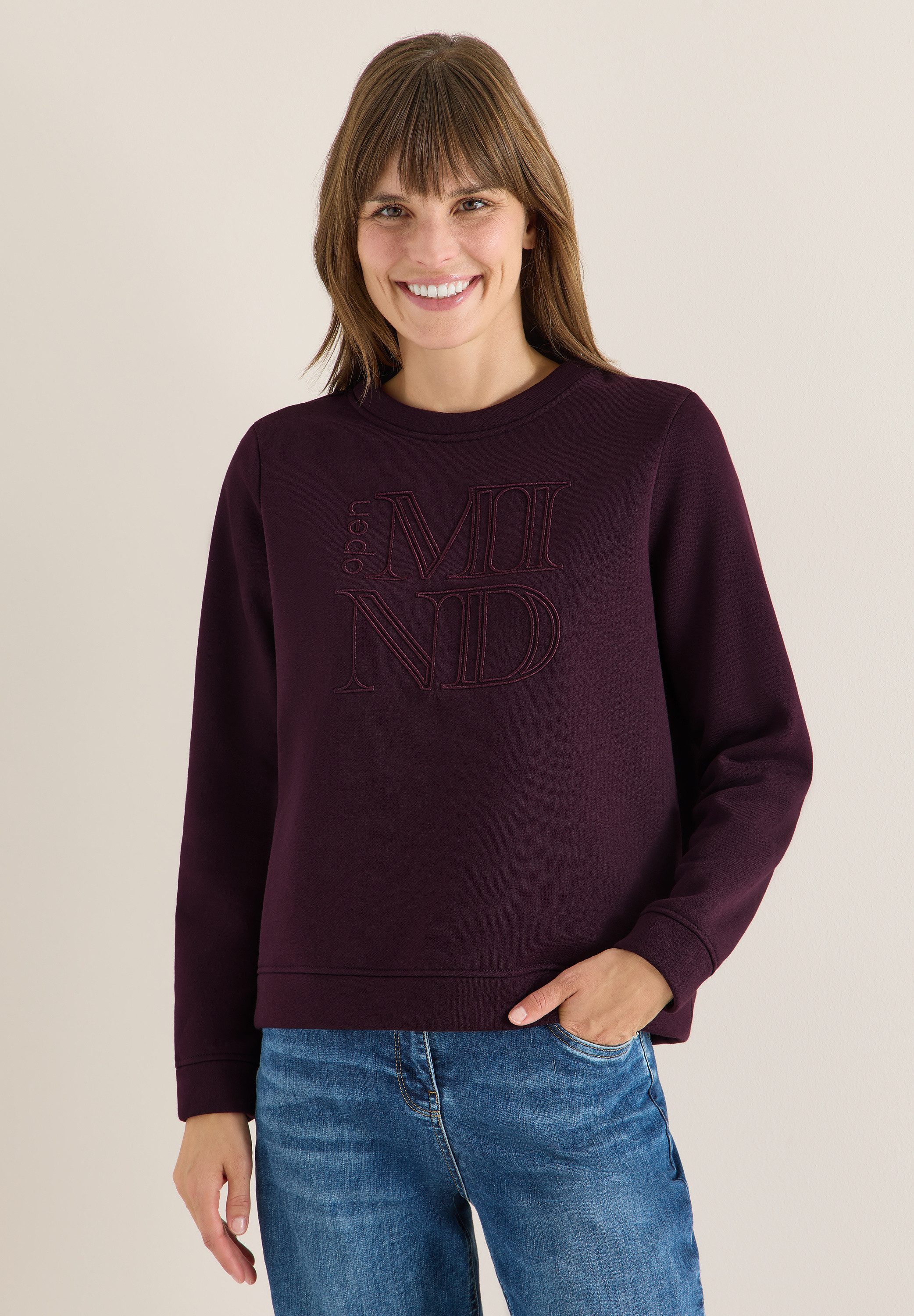 CECIL Sweatshirt Mit Stickerei