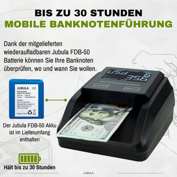 Jubula Geldscheinprüfgerät FD-50, Geldscheinprüfer, EUR USD GBP, Banknotenprüfer & Geldzählmaschine
