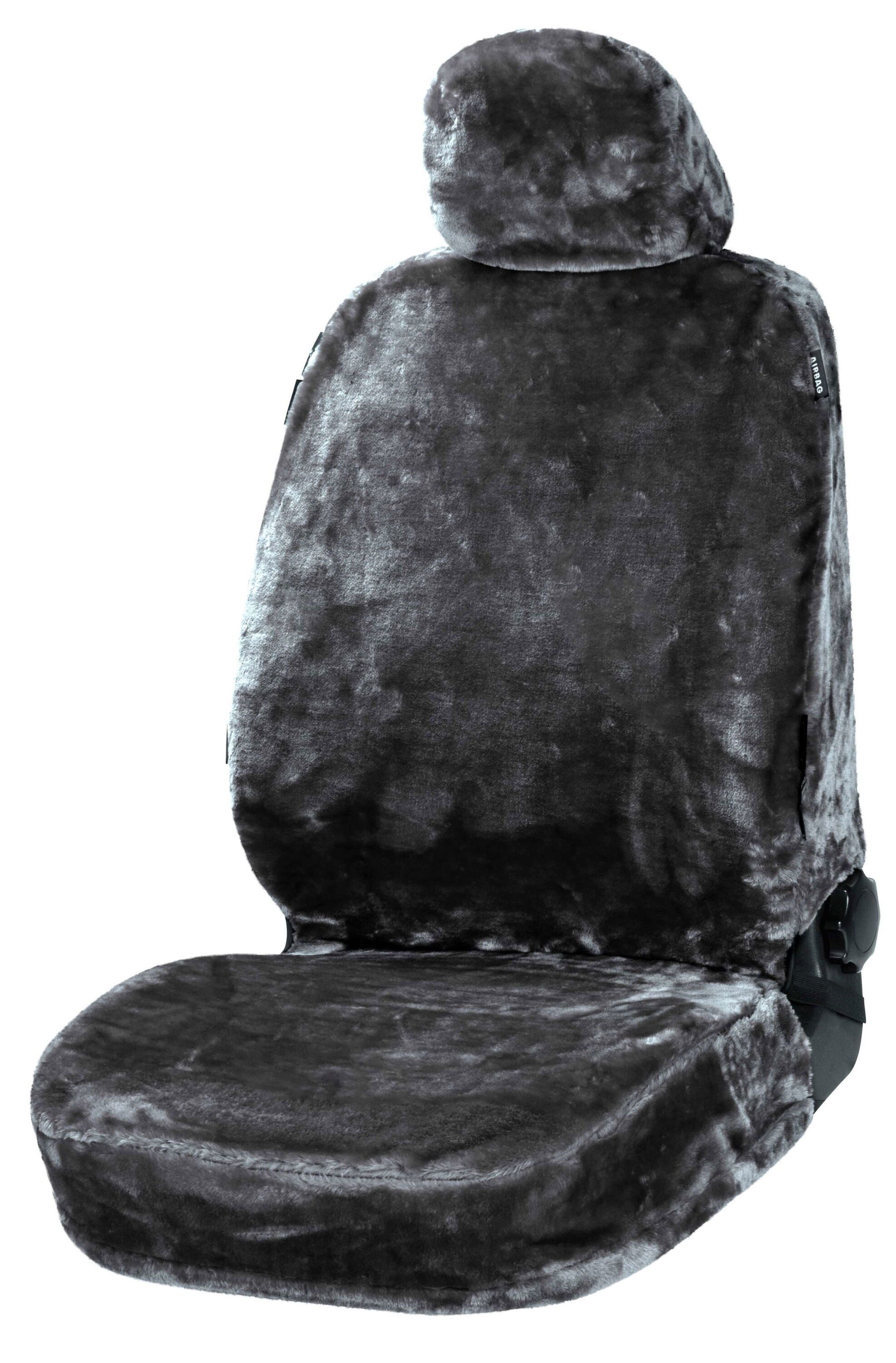 WALSER Autositzbezug Autositzbezug Teddy, 1 Vordersitzbezug 1tlg, 1 Kopfstützenbezug, 2-tlg.