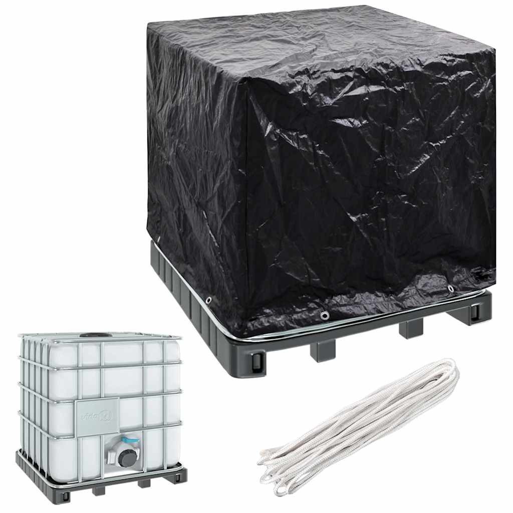 vidaXL Gartenmöbel-Schutzhülle Abdeckung für IBC-Tank 8 Ösen 116x100x120 cm (1-St)