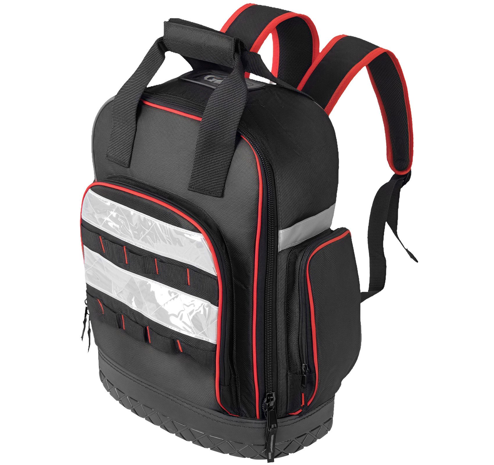 ElitVita Инструментtasche Инструментrucksack, mit Mehrzwecktasche, 680D Oxford, 40 kg Tragkraft (1-tlg), mit Reflektierende Streifen, für Industrie- und Bauarbeiten