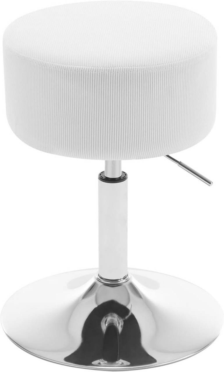 Woltu Drehhocker, Schminkhocker Cord, höhenverstellbar drehbar