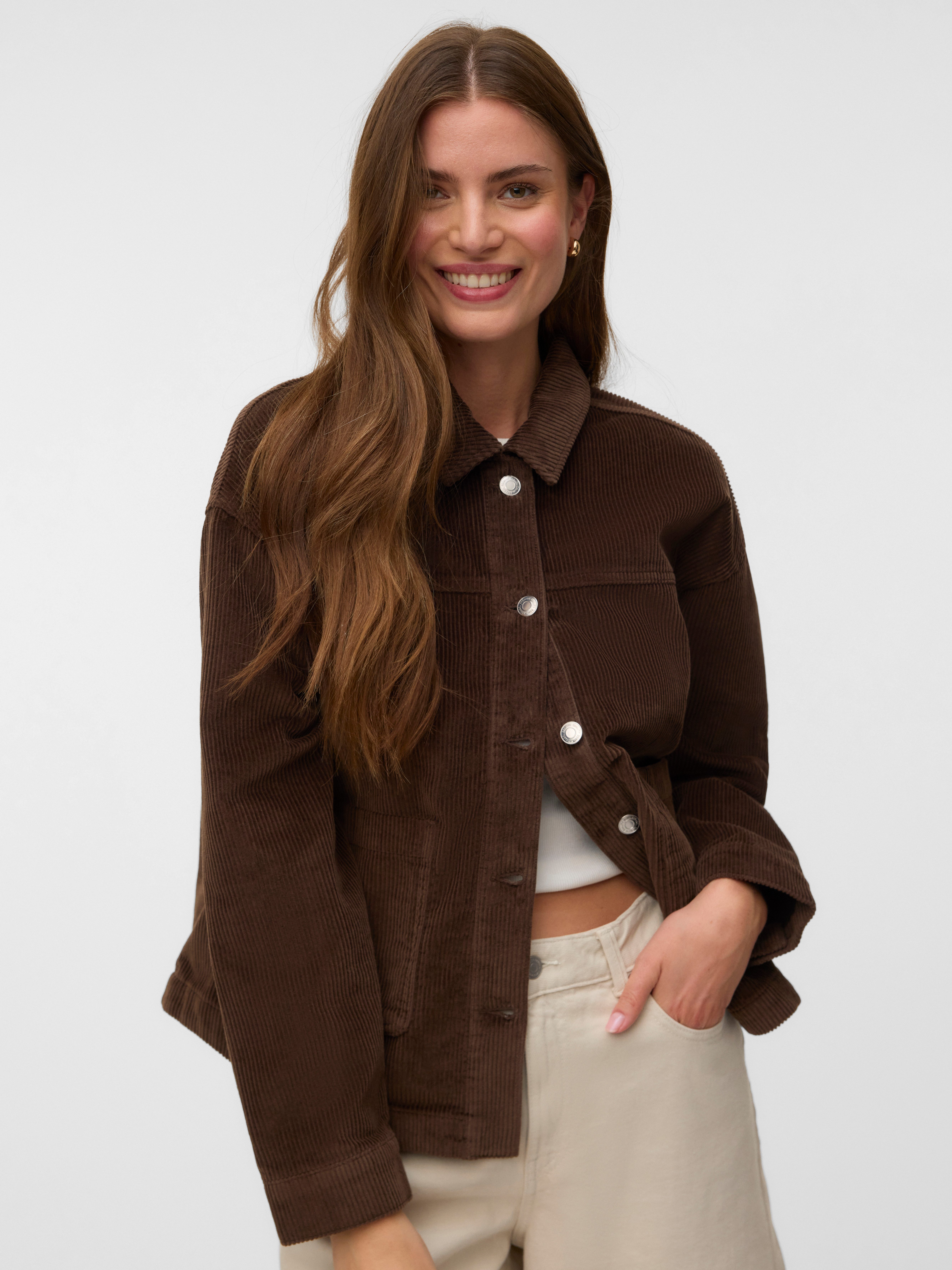 Vero Moda Cordjacke VMJAMIE LS CORDUROY SHACKET MIX NOOS Baumwolle