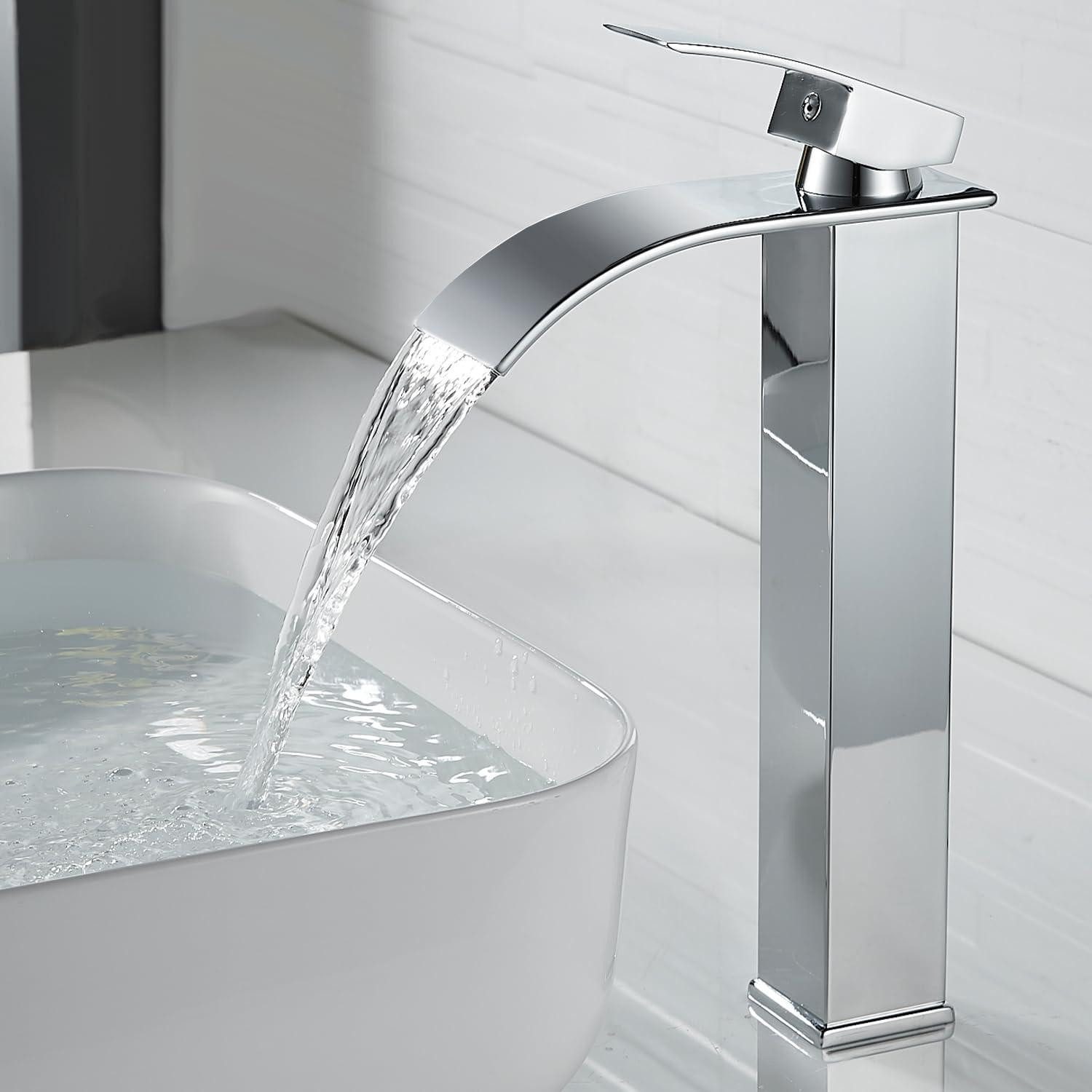 LuxusKollektion Waschtischarmatur Wasserhahn Bad Modern Wasserfall günstig online kaufen