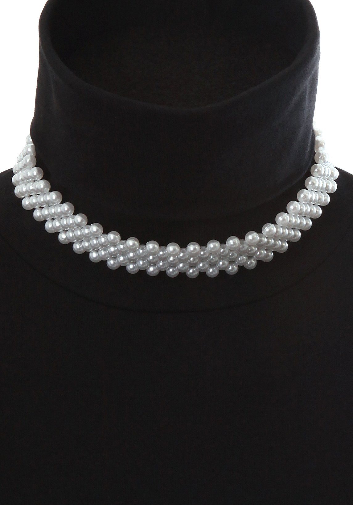 Firetti Perlenkette Choker im eleganten Look, breites Design, mit Acrylperle