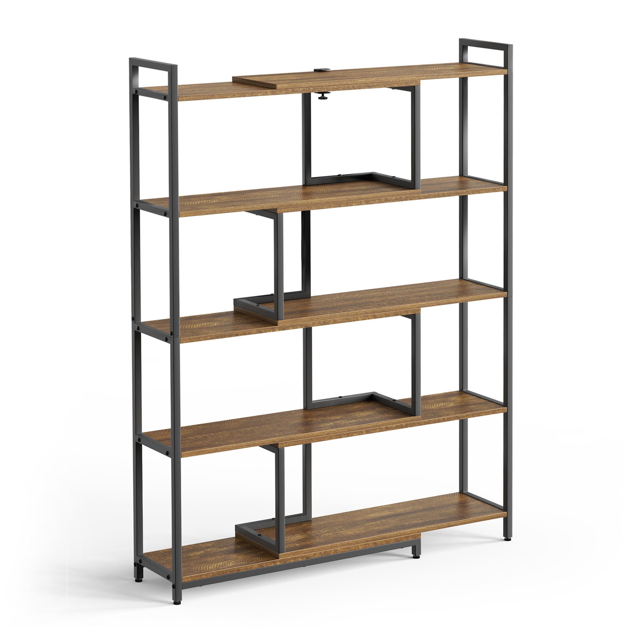 Mondeer Bücherregal Eckregal, Aufbewahrungsregal, 5-stufiges, Breite von 80 günstig online kaufen