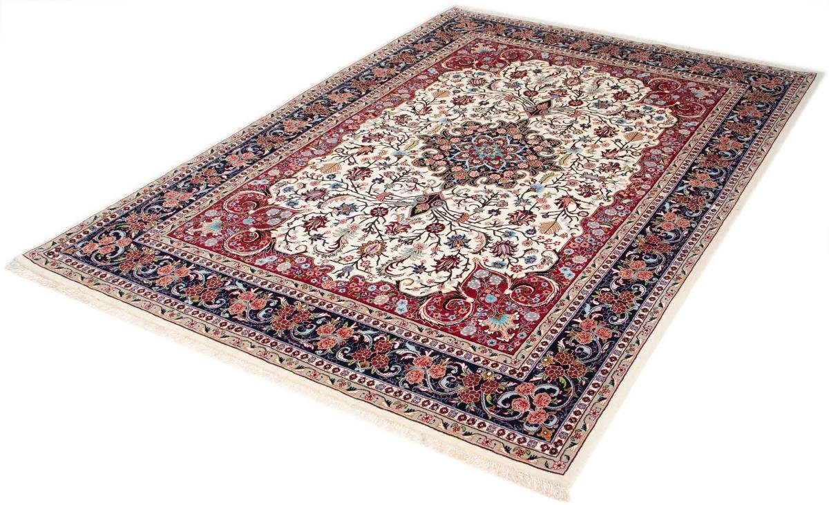 Orientteppich, Seidenkette Isfahan Trading, Höhe: mm 5 Ilam Orientteppich 140x211 Nain Handgeknüpfter rechteckig,