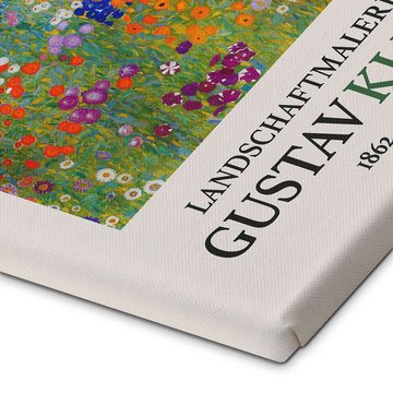 Posterlounge Leinwandbild Gustav Klimt, Bauerngarten, Baumgarten Edition, Wohnzimmer Malerei
