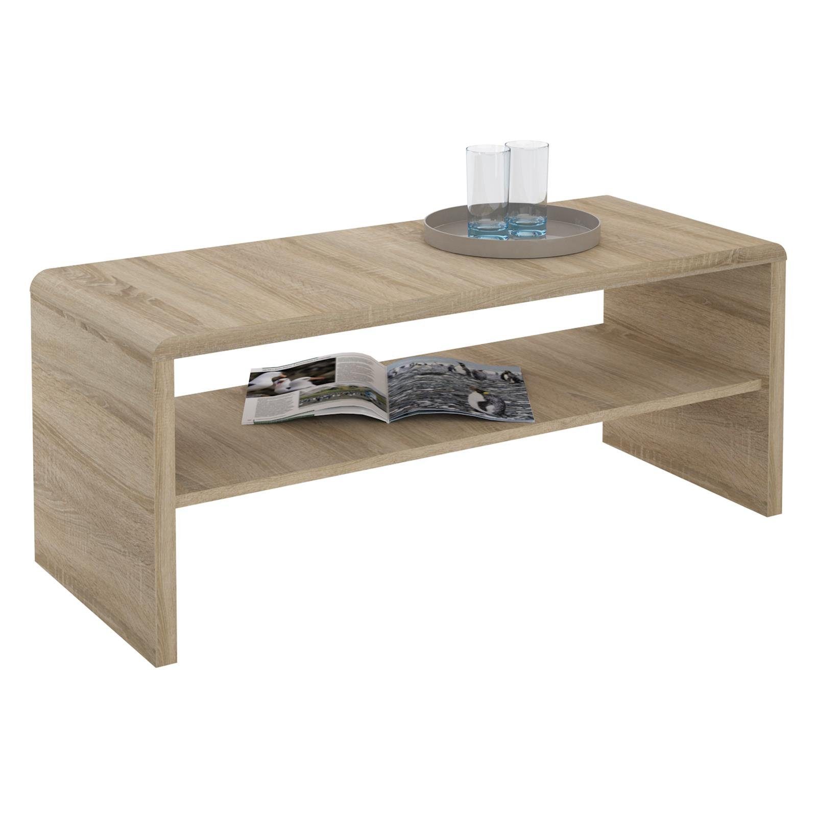 CARO-Möbel Lowboard LENNI, Couchtisch Lowboard Sofatisch 100 cm breit mit Farbauswahl