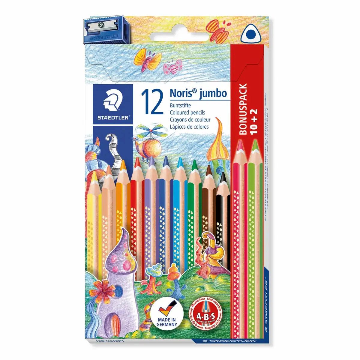 STAEDTLER Buntstift STAEDTLER Noris Buntstifte jumbo dreikant Bonuspack - 12 Stück