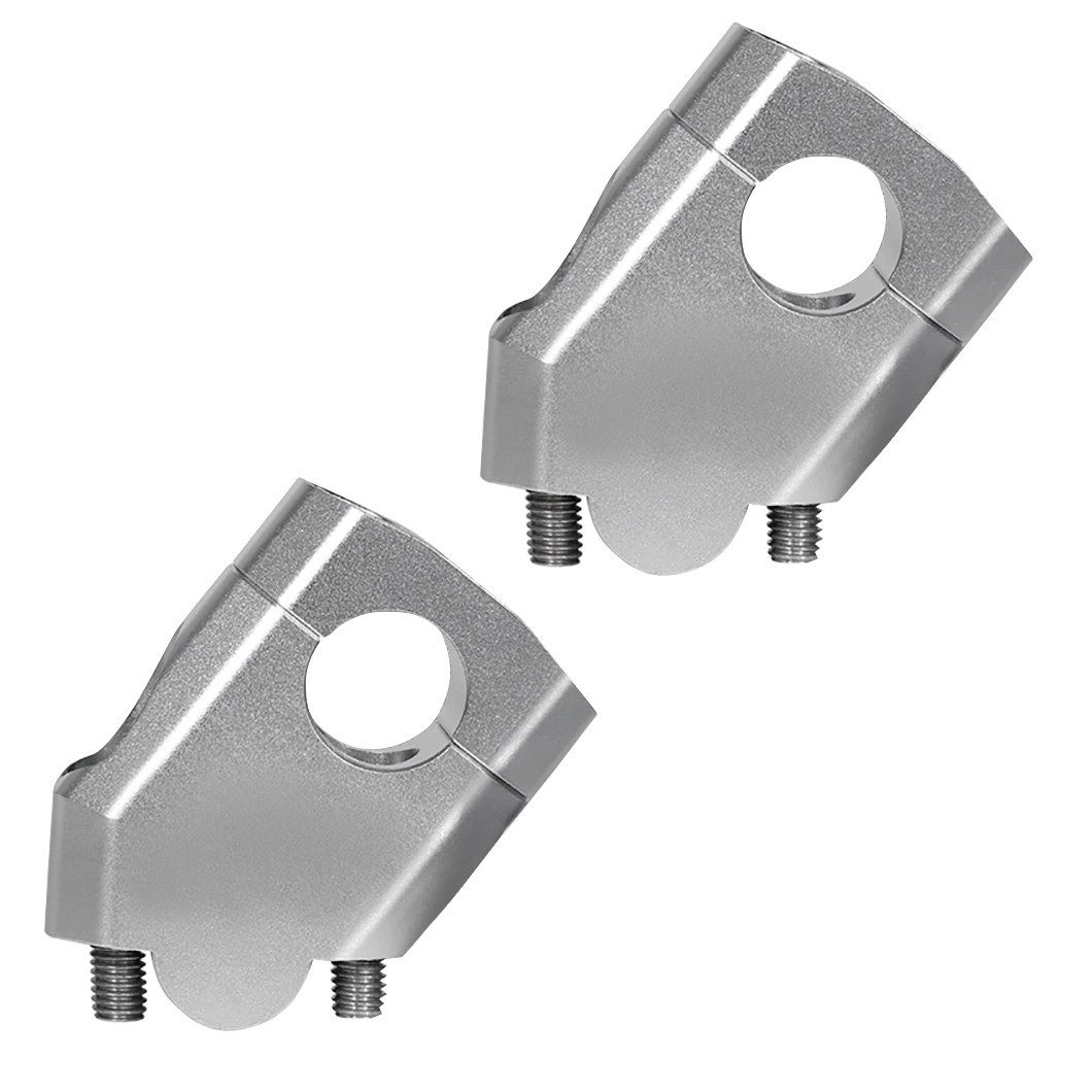 Lenkervorbau Lenkererhöhung # 40mm silber Aluminium für Lenker mit Ø 28mm 1 1/8"