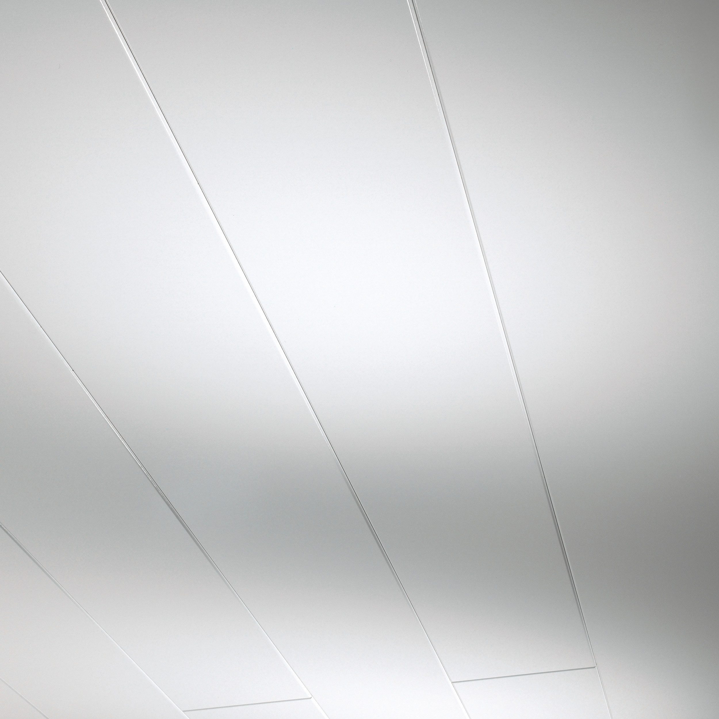 PARADOR Dekorpaneele Novara Weiß Hochglanz, BxL: 20,00x257,00 cm, 0,51 qm, (Garantie privat 15 Jahre, 6-tlg., Lichtecht) 0 cm-Fuge mit exklusiver Optik