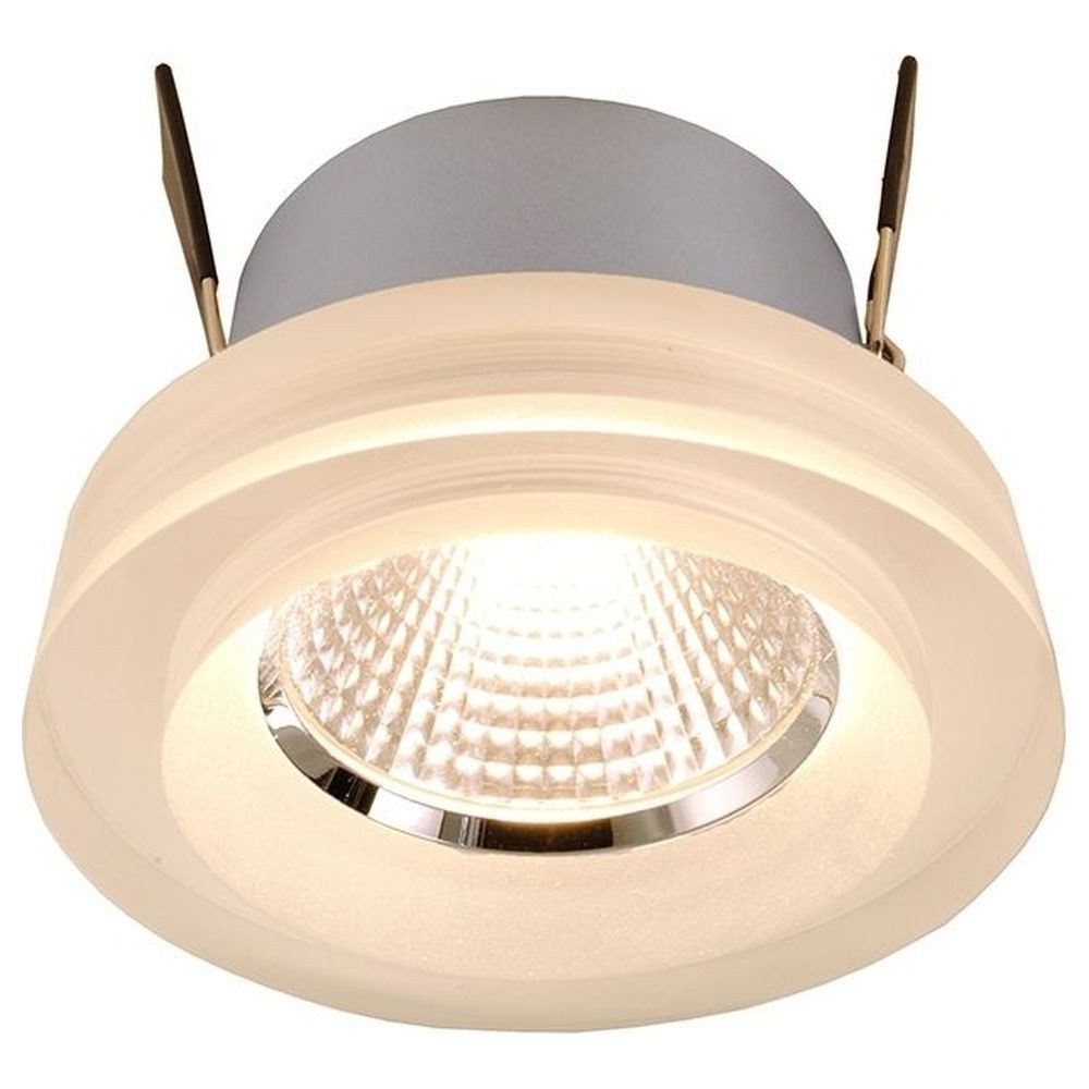 Deko-Light Einbauleuchte LED Deckeneinbaustrahler COB 68 aus Aluminium in silber, 2700K, LED