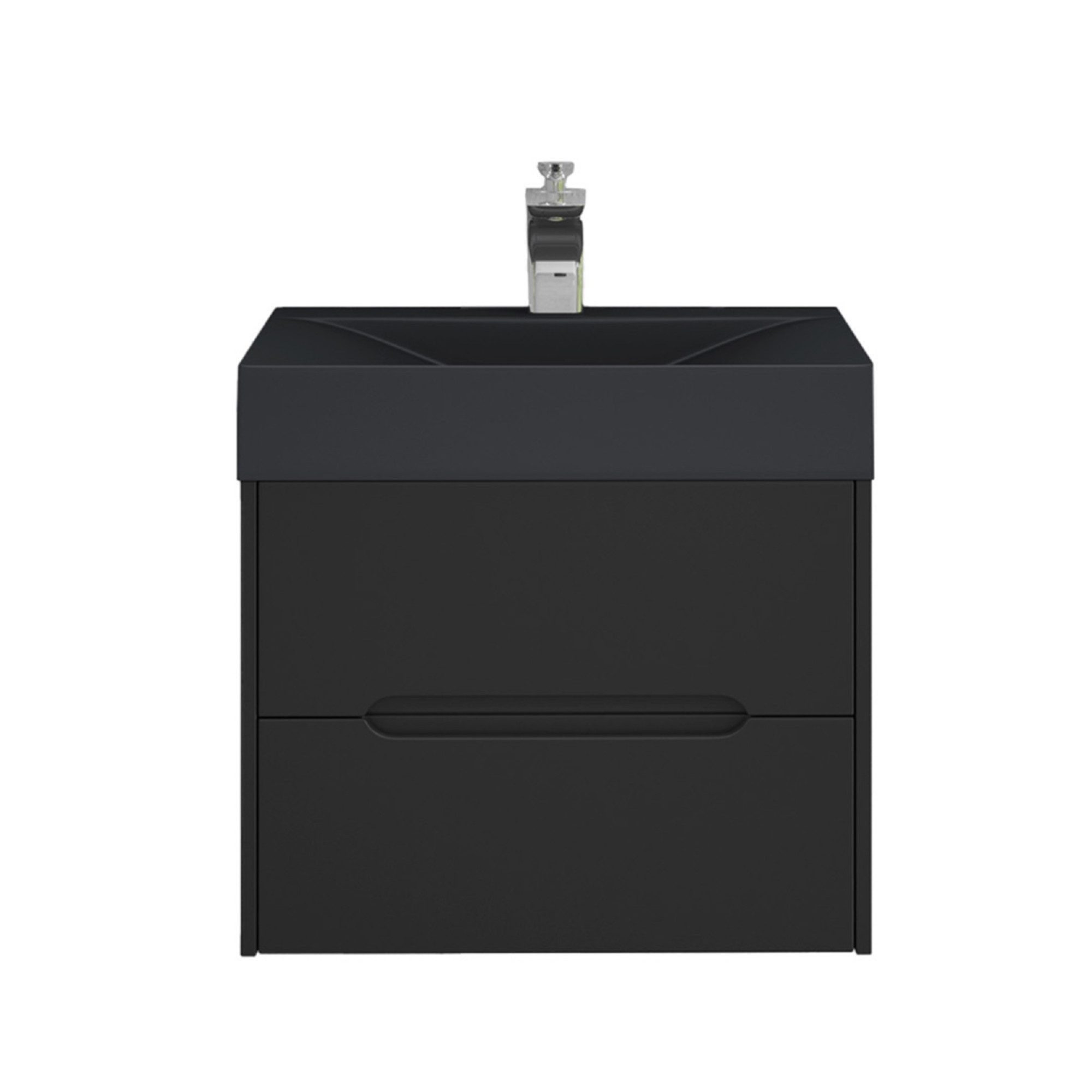 doporro Badmöbel-Set Badschrank Waschtisch 2 Schubladen mit Softclose Funktion aus MDF Yoga, MDF-Platten, Soft-close Funktion