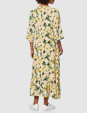 Mavi Sommerkleid Rose dot print Maxi Kleid Knopfleiste am Brust, bequem und luftig