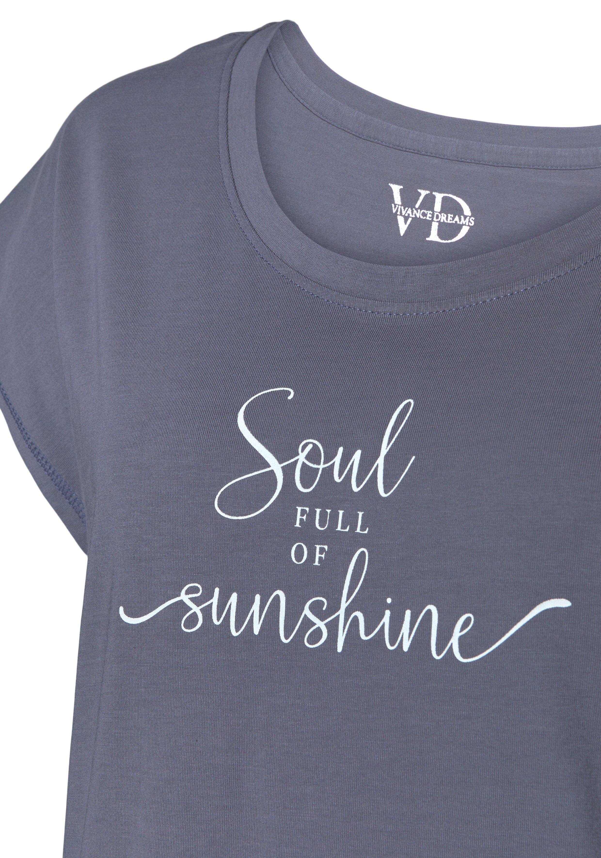 Vivance Dreams by Lascana Nachthemd mit Sommer-Statementdruck – Bild 4 von 5