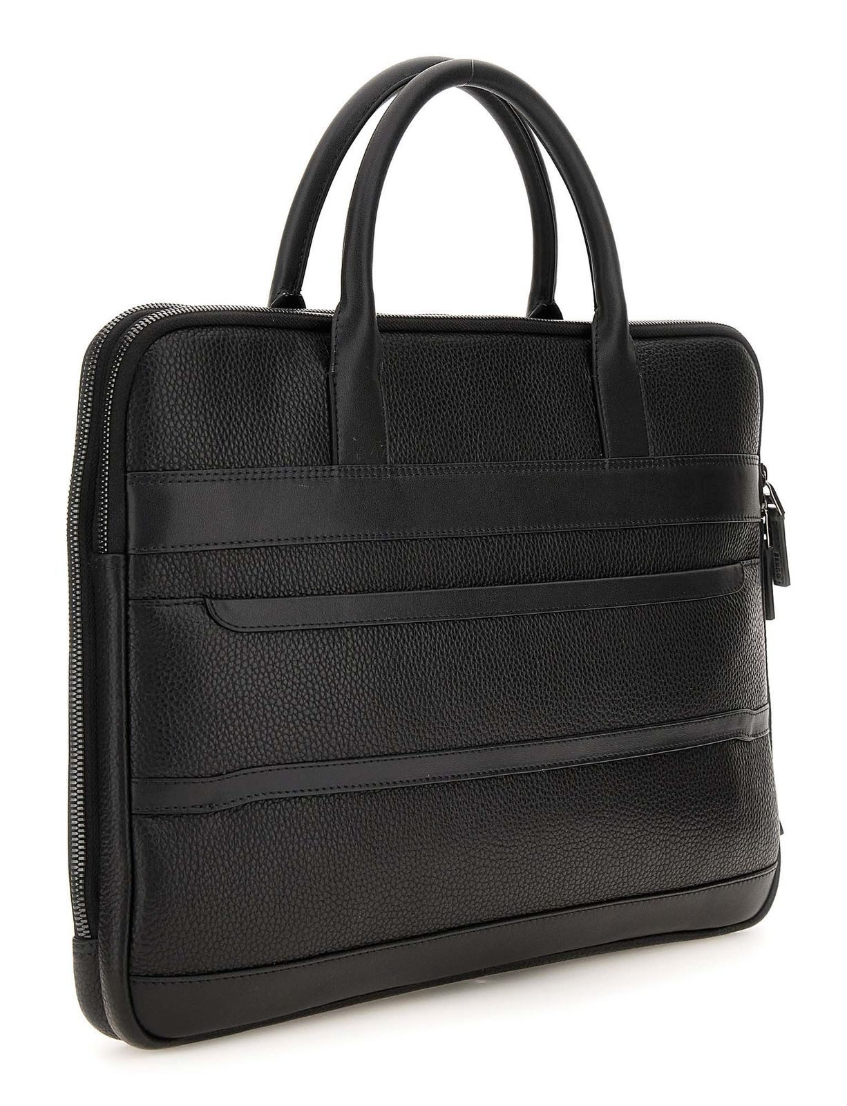 Guess Businesstasche Laptop Bag, aus echtem Rindsleder