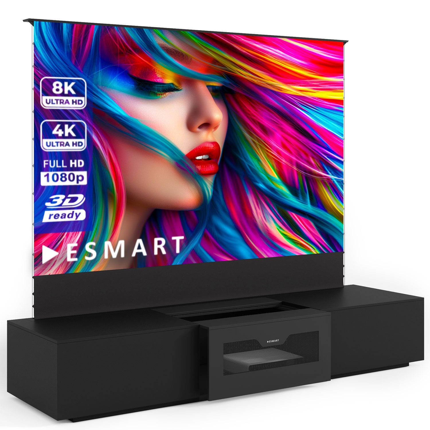 ESMART Expert FSXL Lowboard Motorleinwand