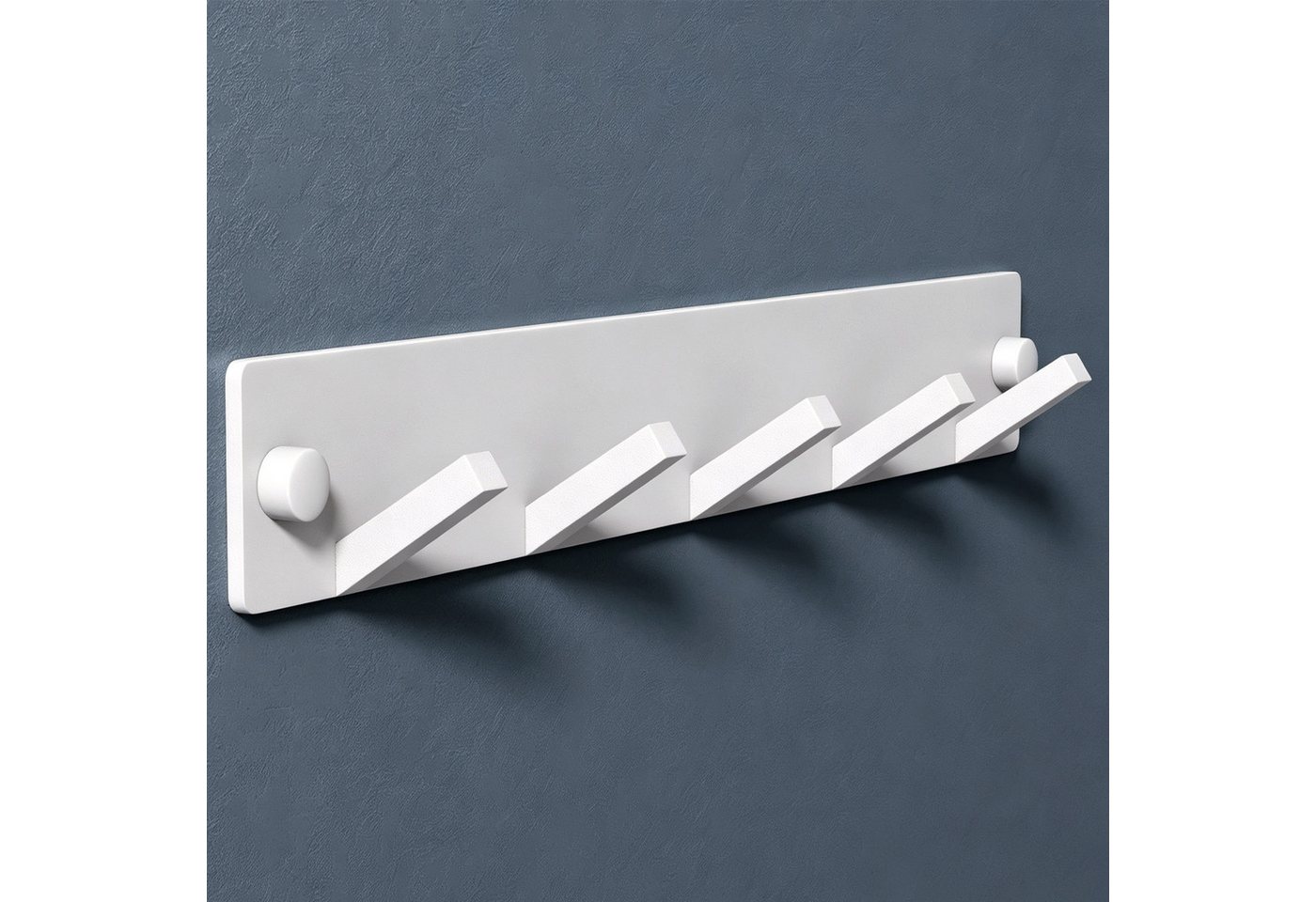doporro Wandgarderobe Garderobenhaken Edelstahl, Kleiderhaken Wand mit 5 Haken Stalo-05, Hochwertiger Edelstahl