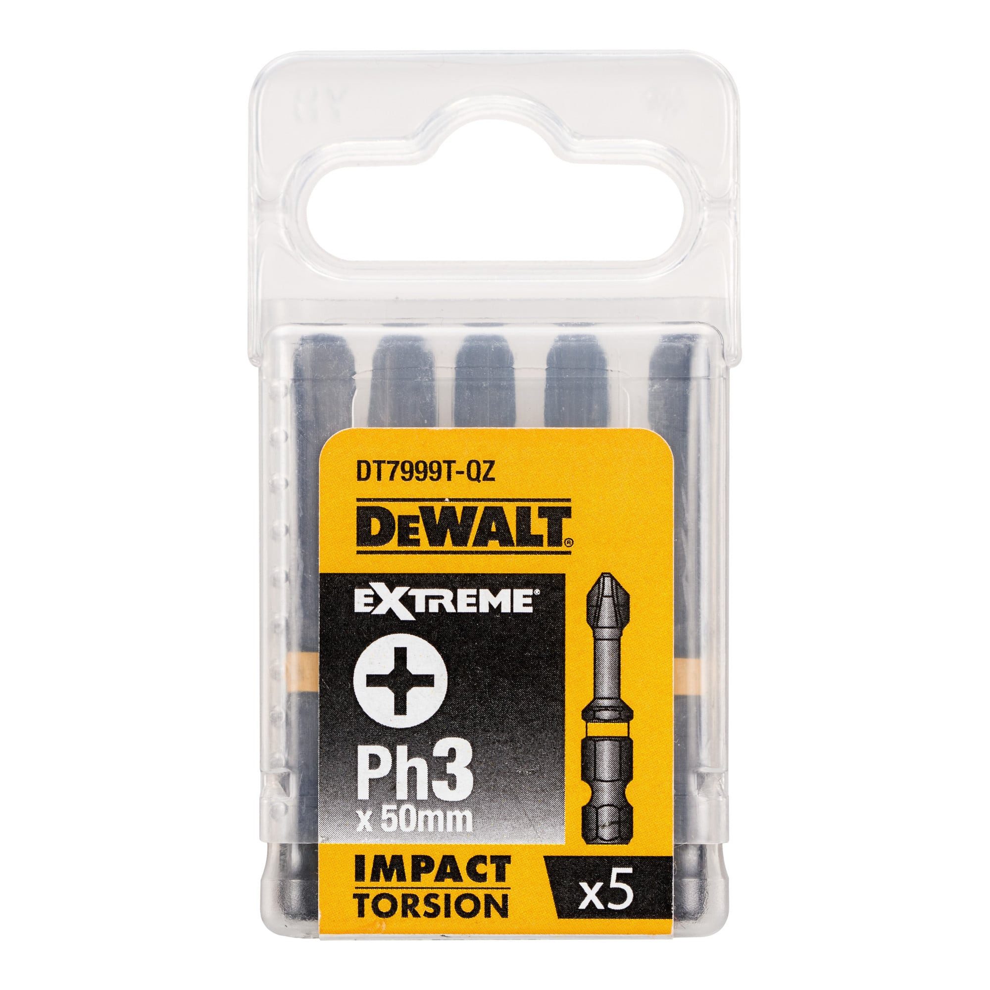 DeWalt DEWALT Torsion Bit schlagfest Ph3 50mm 5 Stk