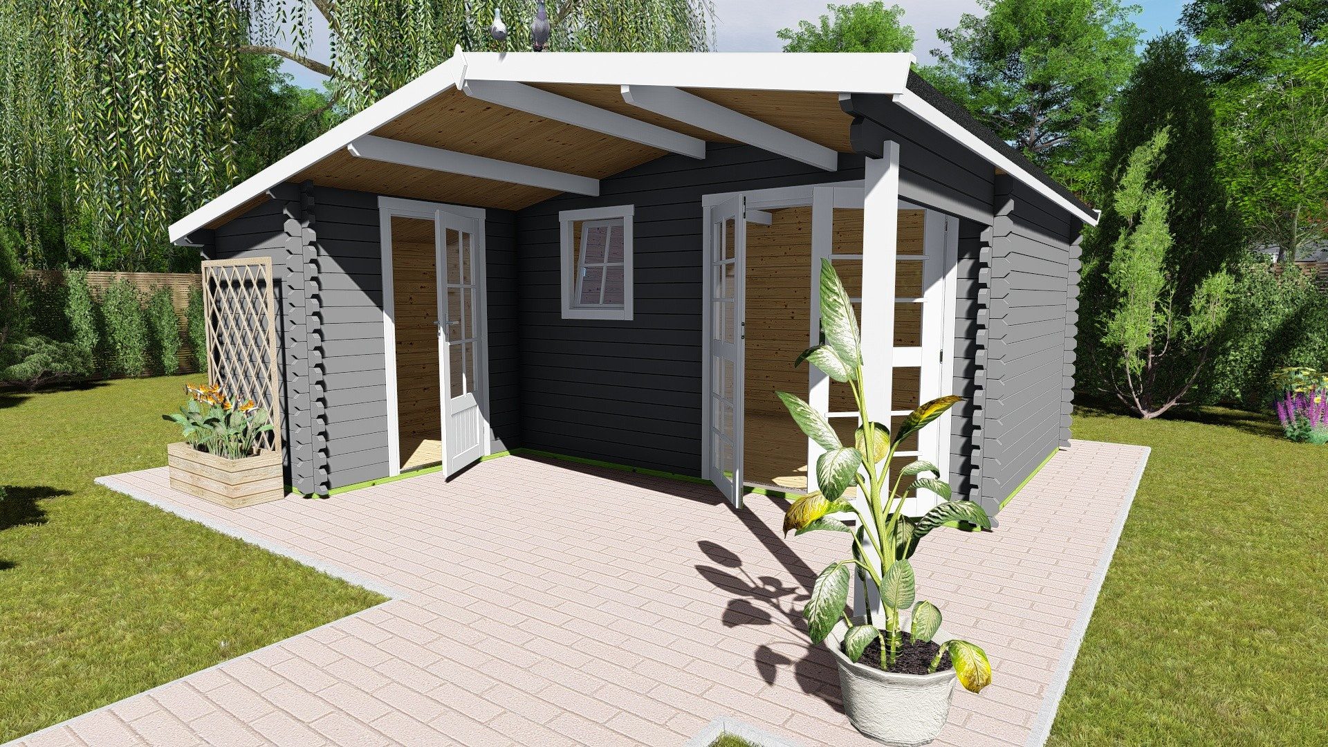 Finn Art Blockhaus Gartenhaus Schweden 33 günstig online kaufen
