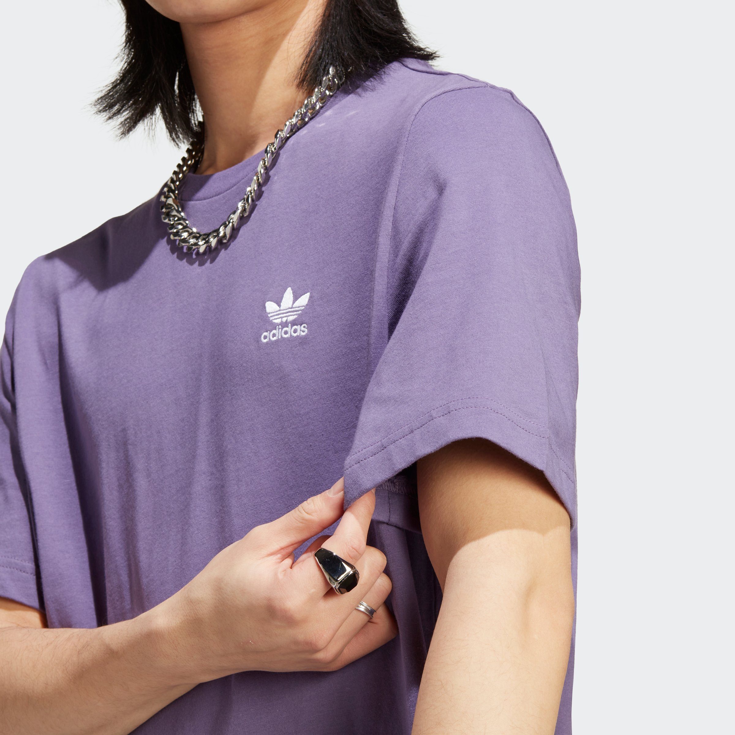 adidas Originals T-Shirt TREFOIL Purple Tech ESSENTIALS