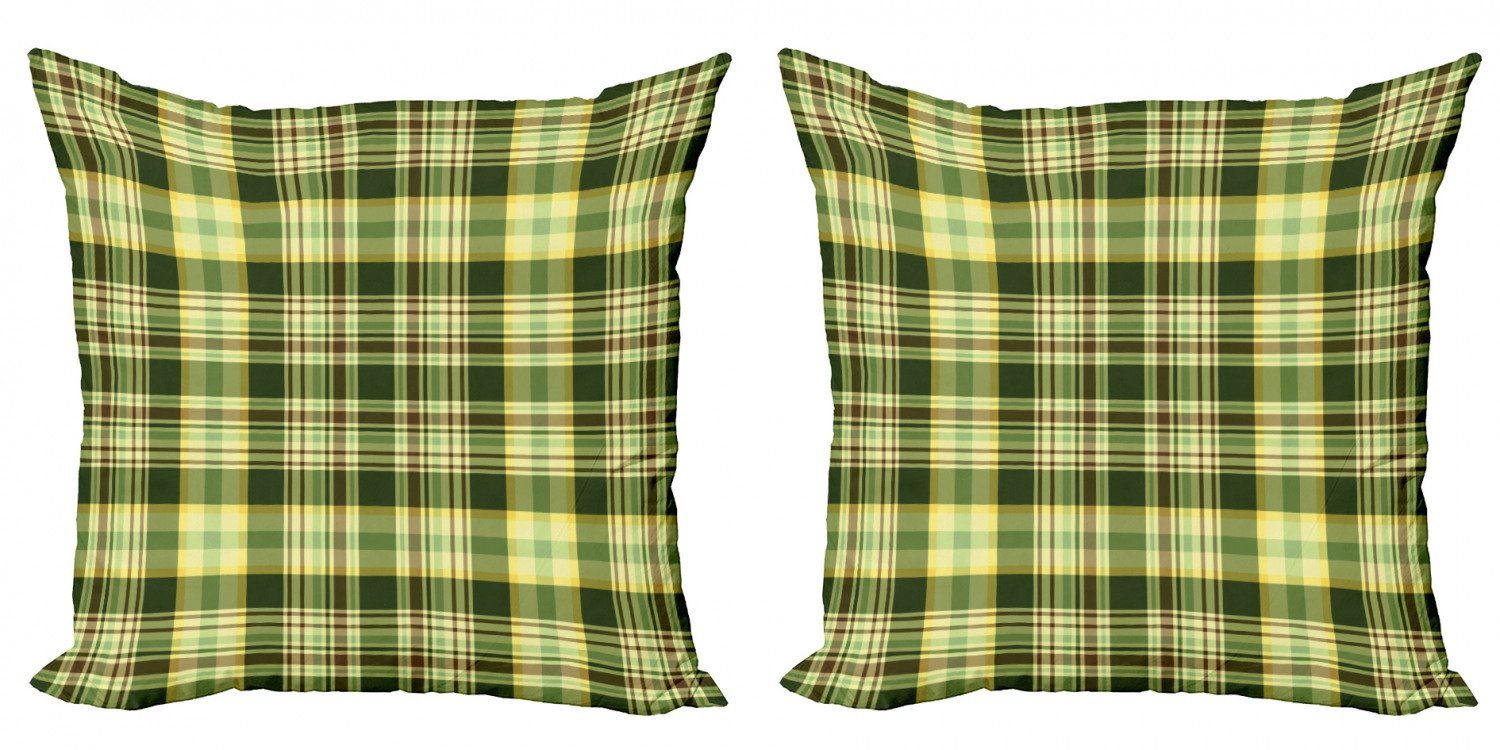 Kissenbezüge Modern Accent Doppelseitiger (2 Digitaldruck, Abakuhaus olivgrün Scottish Stück), Quilt