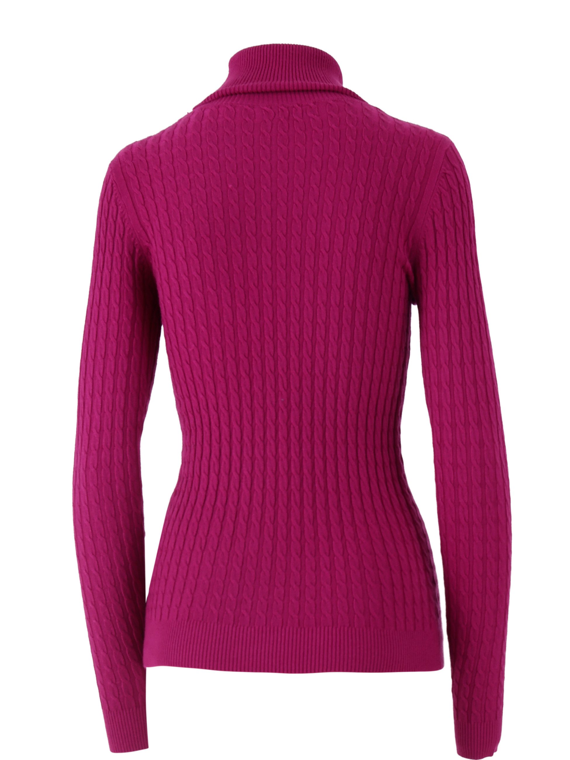 YC Fashion & Style Rollkragenpullover One Size, Zopfmuster, verschiedene Fa günstig online kaufen