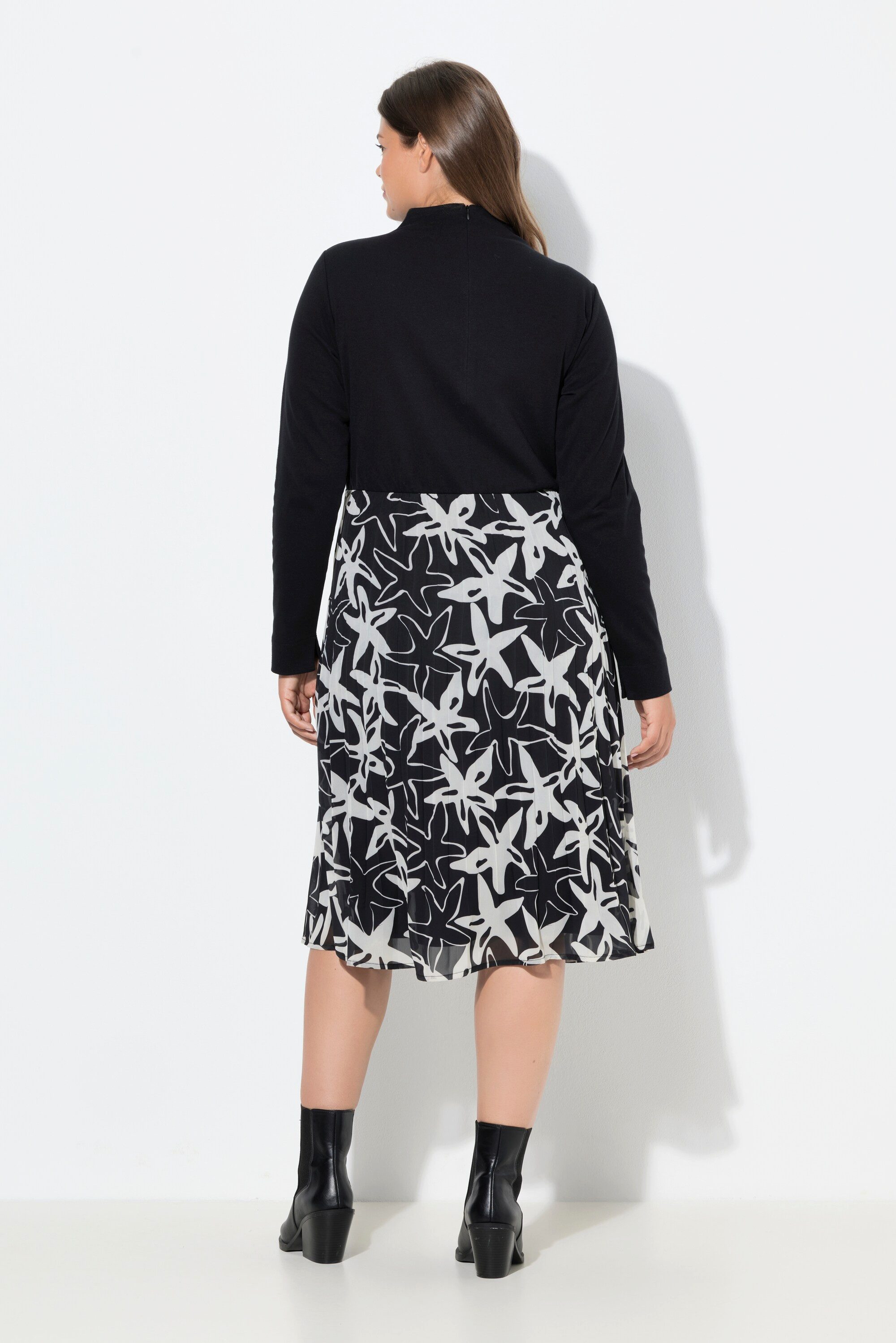 Laurasøn Jerseykleid Kleid Langarm Turtleneck