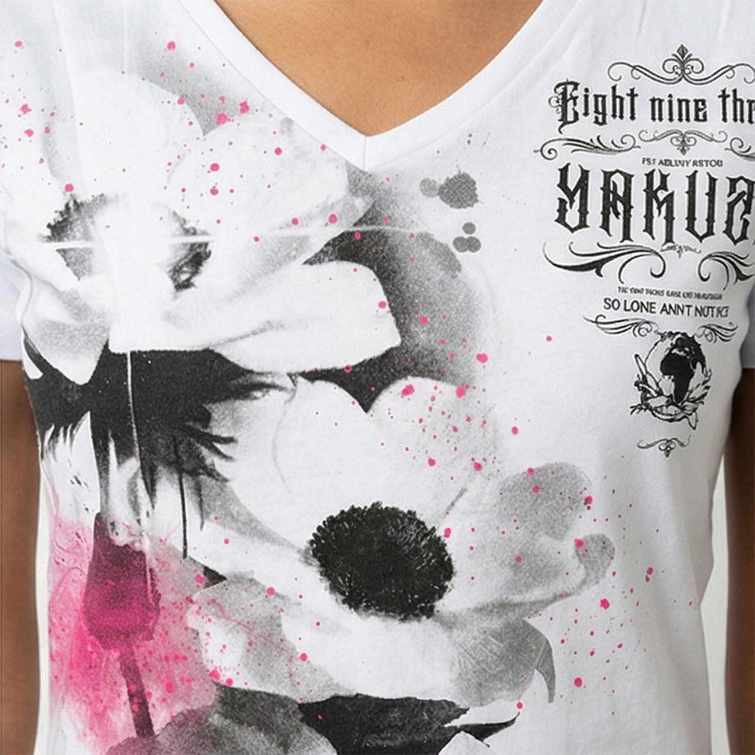 YAKUZA V-Shirt Flower Style