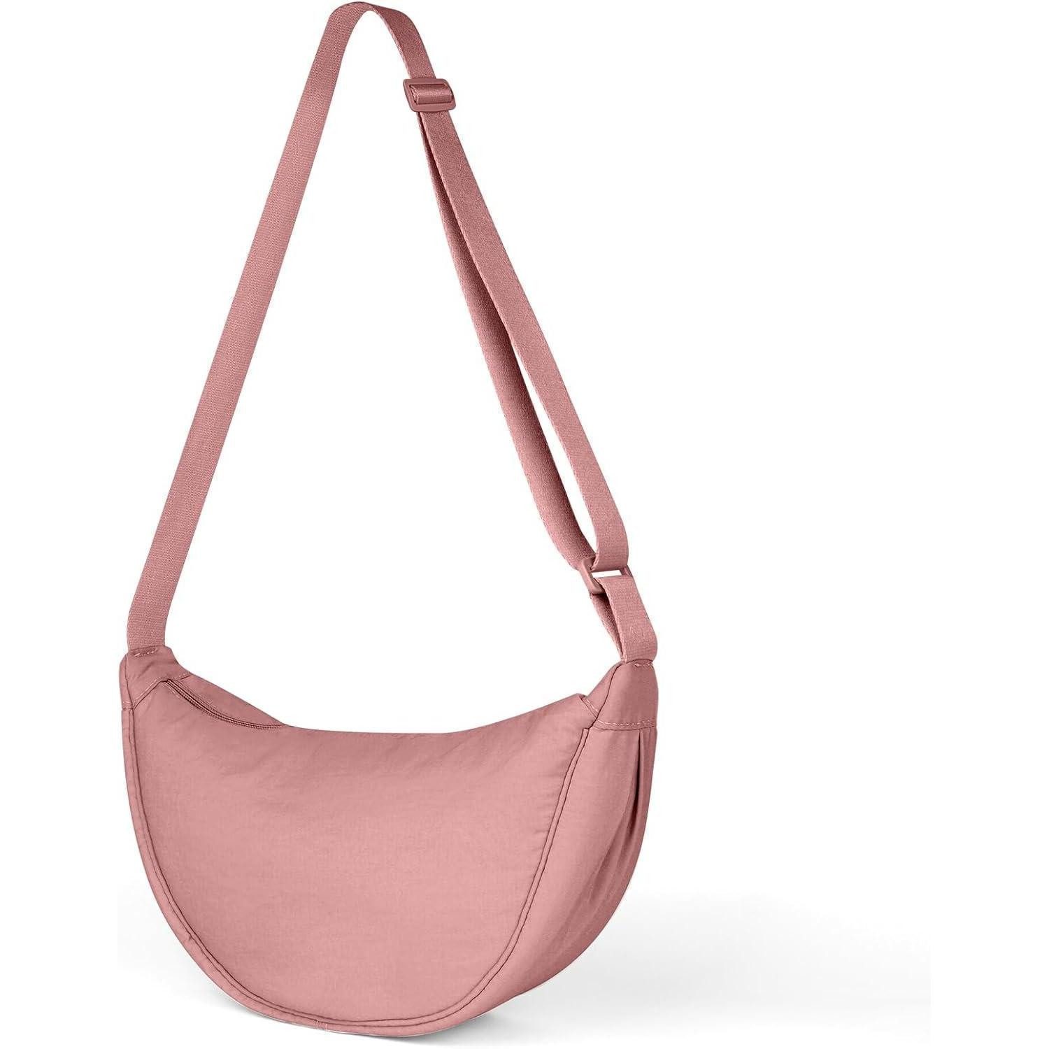 Umhängetasche Damen Halbmond Crossbody Schultertasche Verstellbarer Schultergurt