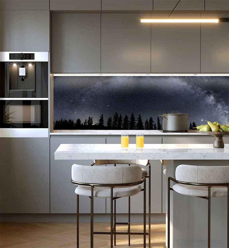 MyMaxxi Dekorationsfolie Küchenrückwand Sternenhimmel selbstklebend Spritzschutz Folie
