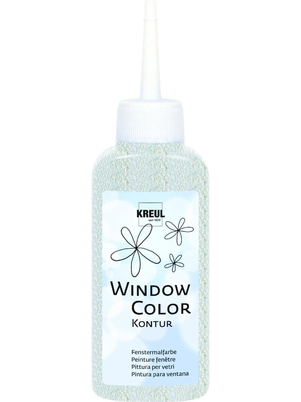Bastelfarbe Kreul Window Color Konturenfarbe transparent 80 ml
