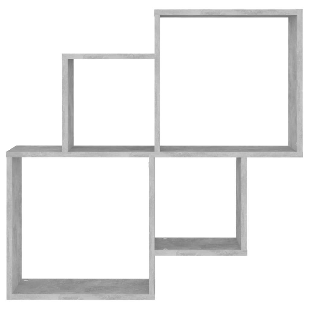 vidaXL Regal Würfelregal Betongrau 80x15x78,5 cm günstig online kaufen