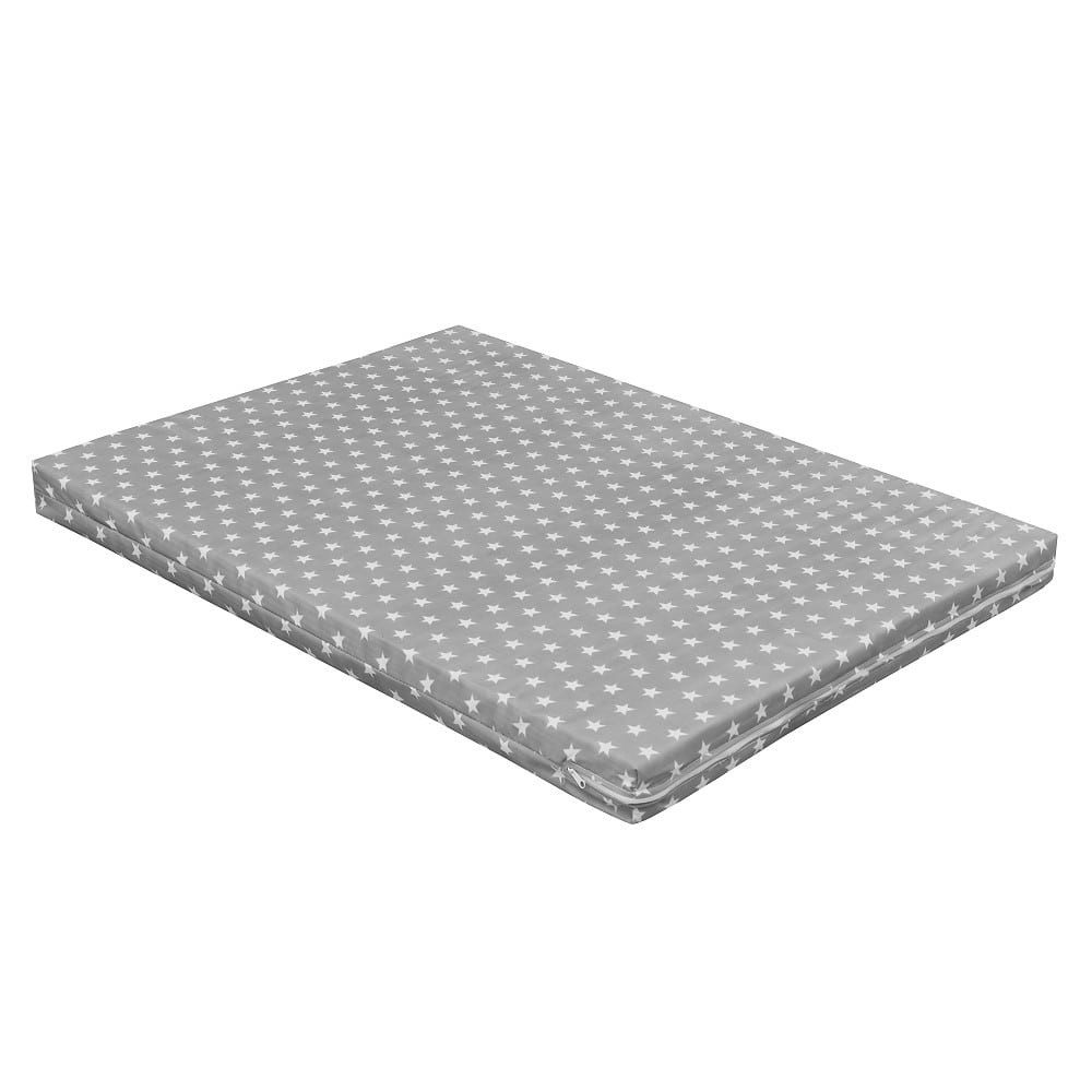 Laufgitter-Matratze Laufgittermatratze 75x100 Grey Stars, Baby-Delux, 6.00 günstig online kaufen