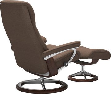 Stressless® Relaxsessel View (Set, Relaxsessel mit Hocker), mit Signature Base, Größe M,Gestell Braun