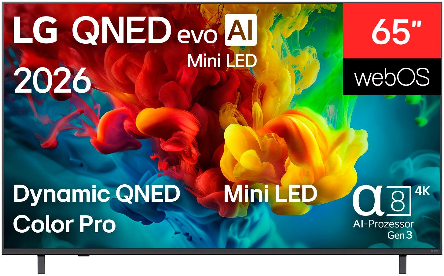 LG 65QNED82B6B QNED-Fernseher (164 cm/65 Zoll, 4K Ultra HD, Smart-TV)