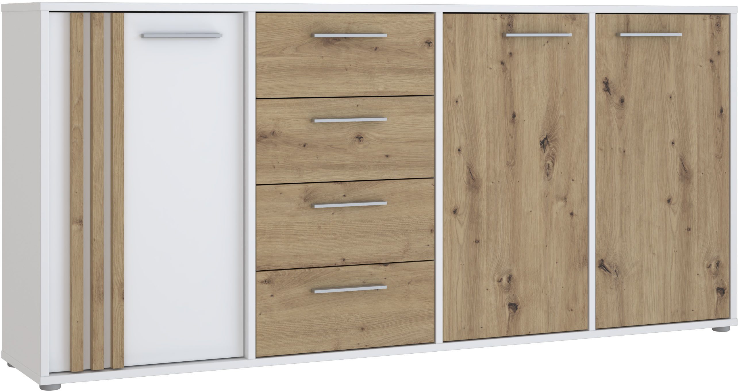 FORTE Sideboard Cardigan, Sideboard, 2 farbig, Stauraum, Schubkasten, Soft Close,Breite 179,4cm